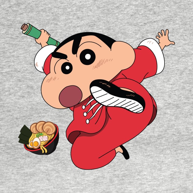 Cute Shinchan Become A Kung Fu Master by AnimeTee